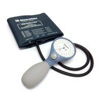 Riester Ri-San aneroid sphygmomanometer blue color with latex-free velcro cuff Riester Ri-San aneroid sphygmomanometer blue color with latex-free velcro cuff